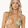 Badmode Pq Swim Triangel Bikini Tops | Pilyq Swim Botanica Geborduurde Triangel Bikini Top