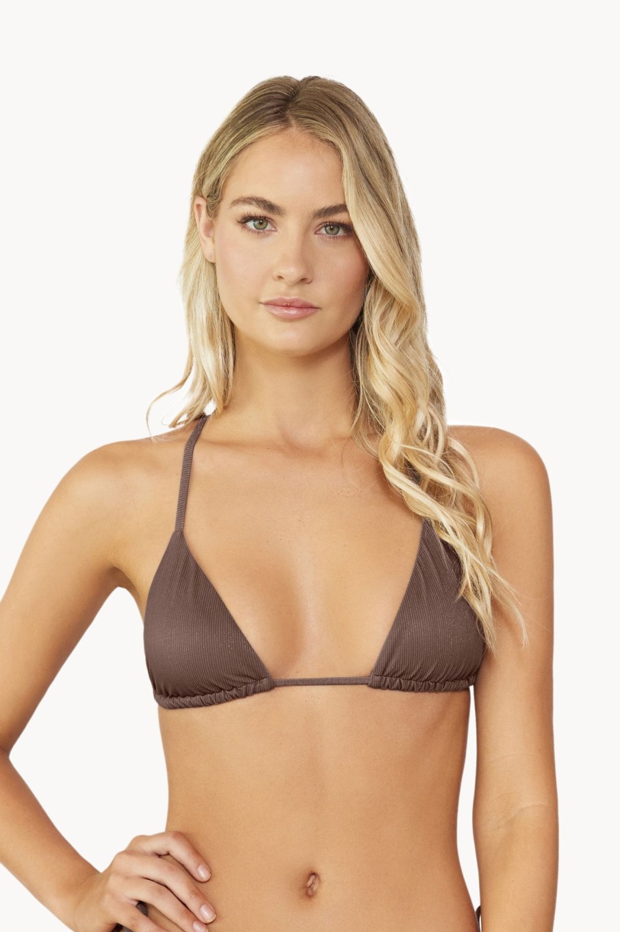 Badmode Pq Swim | Pilyq Swim Lucaya Triangel Bikini Top Bruin