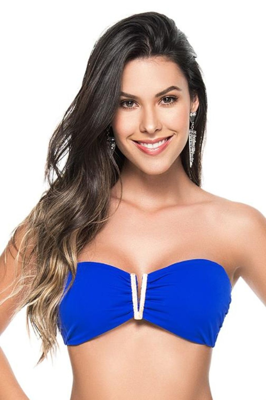 Badmode PHAX | Phax Kobalt Blauwe V - Bandeau Bikini Top