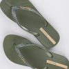 Kleding & Accessoires Ipanema Slippers | Ipanema Slippers Khaki Met Glitter