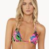 Badmode Pq Swim Triangel Bikini Tops | Pilyq Swim Bahama Beach Geborduurde Triangel Bikini Top