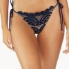 Badmode Pq Swim Tie Side Bikini Broekje | Pilyq Swim Neptune Navy Tie Side Bikini Broekje