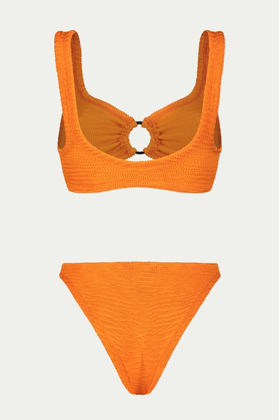 Badmode Paramidonna | Paramidonna Irina Geribbelde Bralette Bikini Oranje