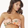 Badmode Pq Swim Bandeau Bikini Tops | Pilyq Swim Botanica Ruffle Bandeau Bikini Top