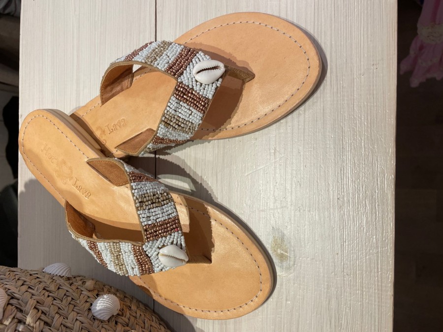 Kleding & Accessoires Hot Lava Slippers | Hot Lava Slippers Key Largo Sand