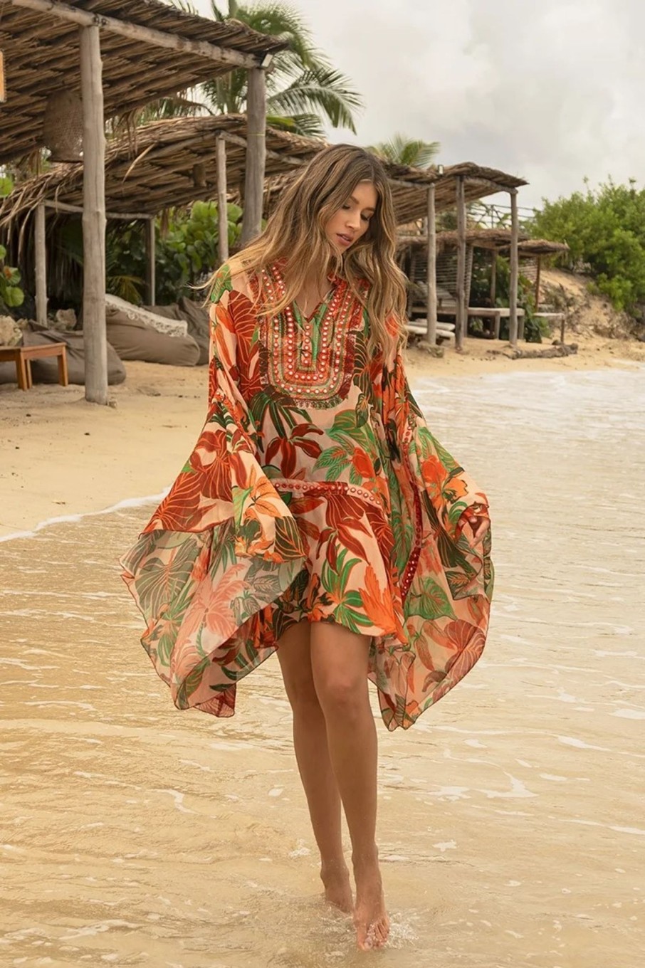 Kleding & Accessoires Miss June Tunieken | Miss June Kaftan Aleida