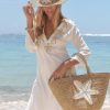 Kleding & Accessoires Hot Lava Strandjurken | Hot Lava Tuniek Starfish Wit