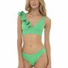 Badmode Milonga | Milonga Palette Groene Ruffle Halter Bikini