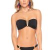 Badmode PHAX | Phax Zwarte V - Bandeau Bikini Met Intermedium Bikini Broekje