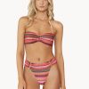 Badmode Pq Swim Hoge Taille | Pilyq Swim Jetty Stripe Bandeau Bikini