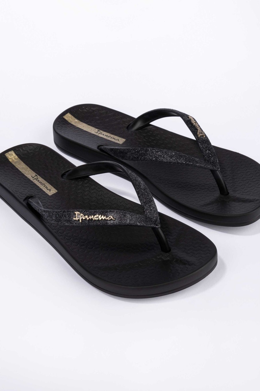 Kleding & Accessoires Ipanema Slippers | Ipanema Slippers Zwart Met Glitter