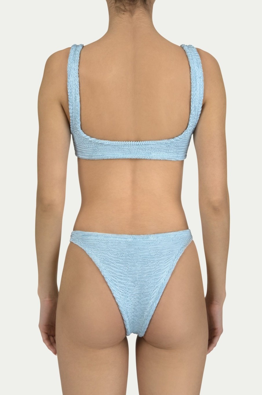 Badmode Paramidonna | Paramidonna Olivia Ribbed Swimsuit Sky