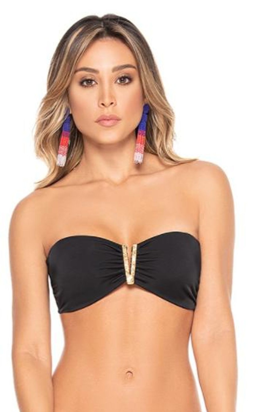 Badmode PHAX | Phax Zwarte V - Bandeau Bikini Top