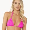 Badmode Pq Swim | Pilyq Swim Hot Pink Isla Triangel Bikini Top