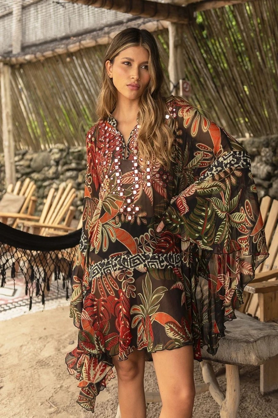 Kleding & Accessoires Miss June Tunieken | Miss June Kaftan Ximena