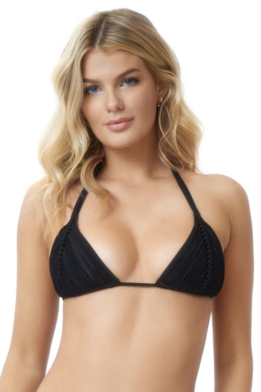 Badmode Pq Swim | Pilyq Swim Midnight Isla Tri Triangel Bikini Top