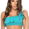 Badmode PHAX | Phax Turquoise One Shoulder Bikini Top