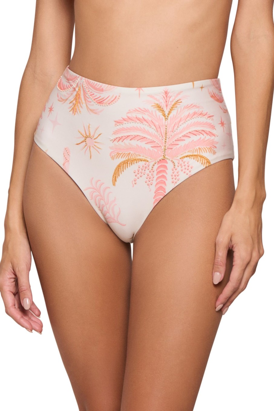 Badmode Cosita Linda Hoge Taille | Cosita Linda Sunset High Waist Bikini Broekje