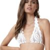 Badmode Pq Swim | Pilyq Swim Water Lily Kanten Halter Bikini Top Wit