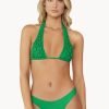 Badmode Pq Swim | Pilyq Swim Seaweed Luxe Halter Bikini Groen