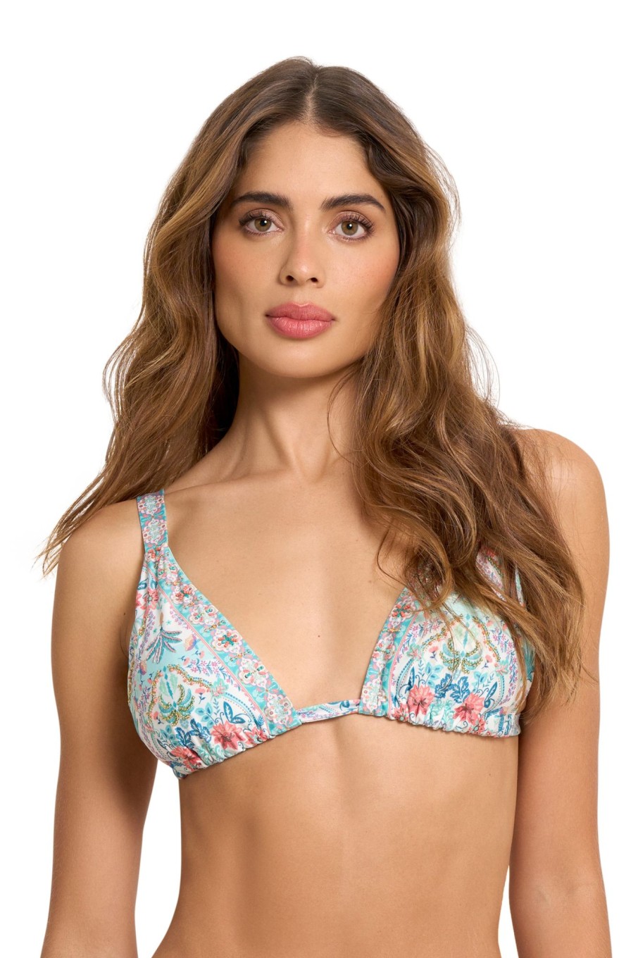 Badmode Cosita Linda Halter Bikini Tops | Cosita Linda Spirit Of Love Luxe Halter Bikini Top