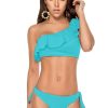 Badmode PHAX | Phax Turquoise One Shoulder Bikini