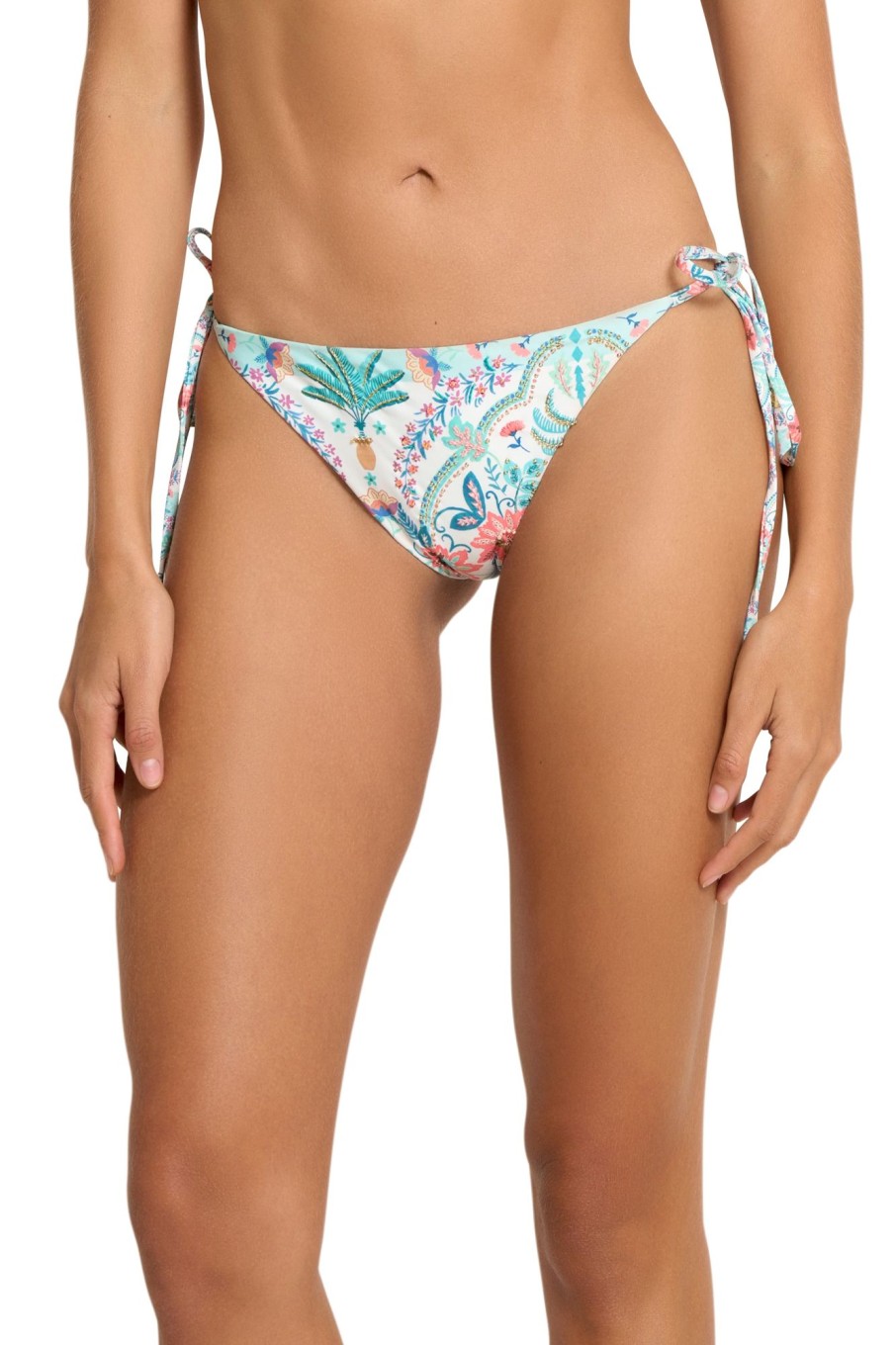 Badmode Cosita Linda Tie Side Bikini Broekje | Cosita Linda Spirit Of Love Tie Side Scrunch Bikini Broekje