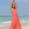 Kleding & Accessoires Hot Lava Strandjurken | Hot Lava Jurk Starfish Lang Koraal