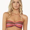 Badmode Pq Swim Bandeau Bikini Tops | Pilyq Swim Jetty Stripe Bandeau Bikini Top