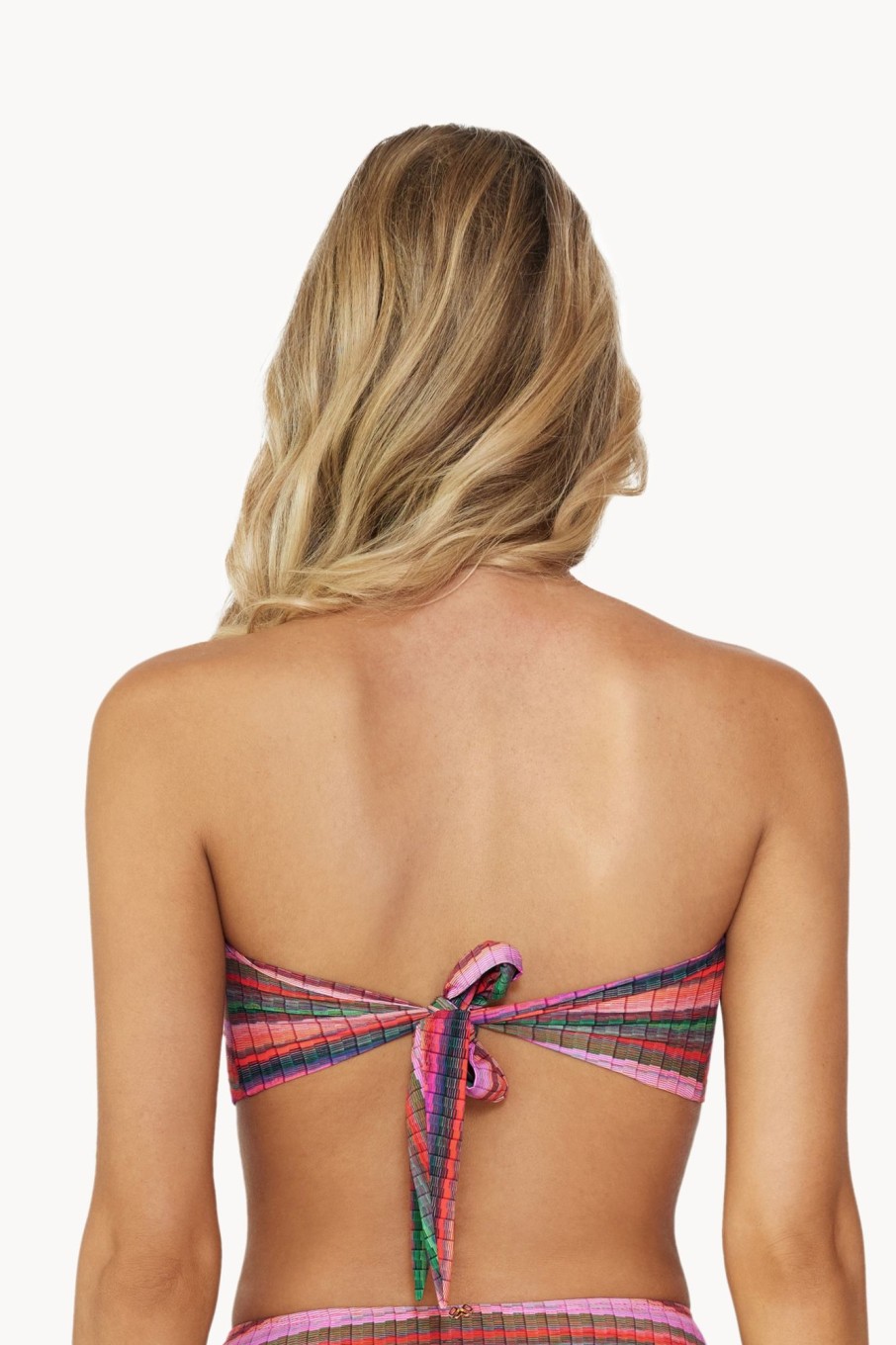 Badmode Pq Swim Bandeau Bikini Tops | Pilyq Swim Jetty Stripe Bandeau Bikini Top