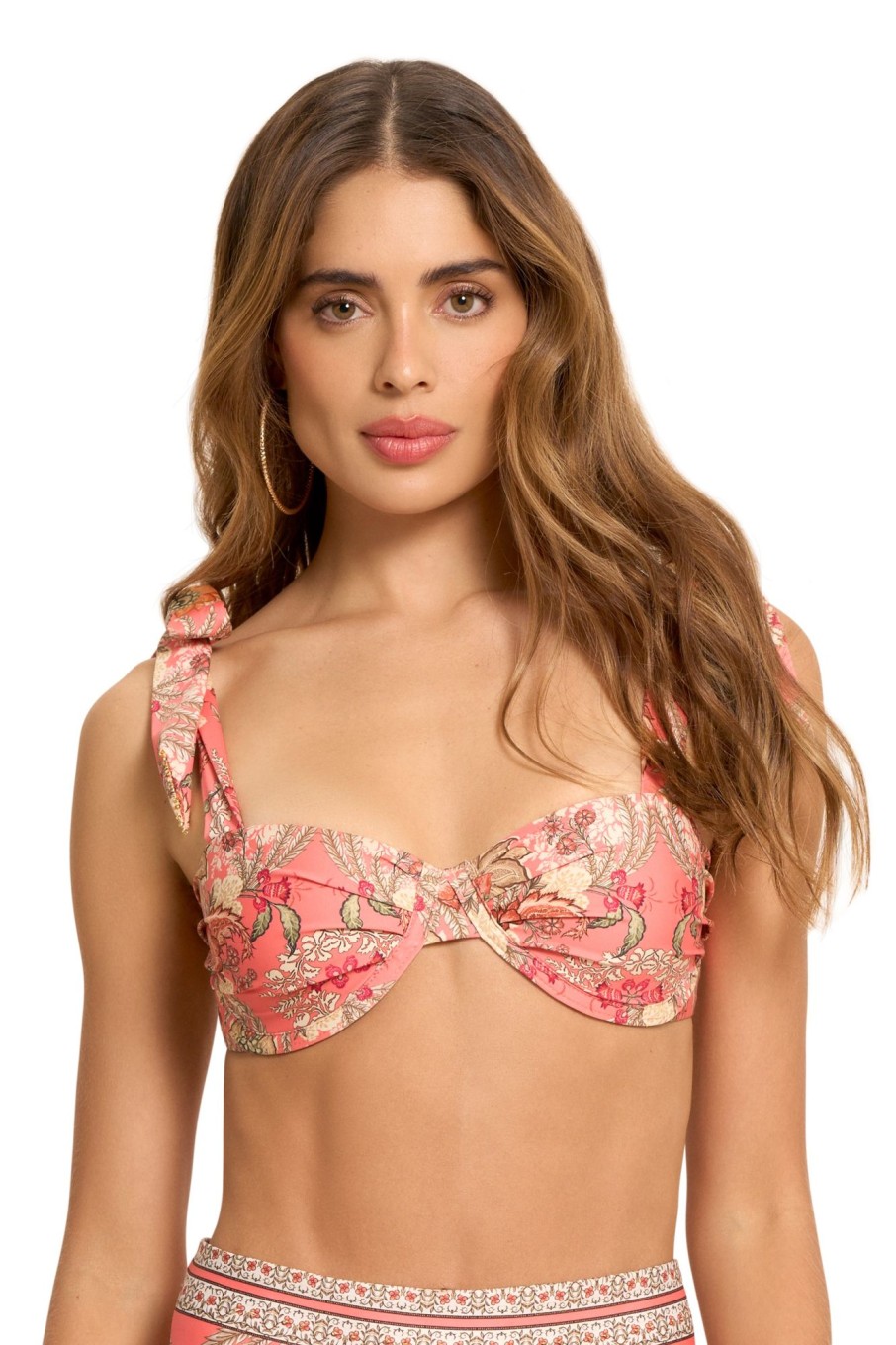 Badmode Cosita Linda Beugel Bikini Tops | Cosita Linda Abloom Handgemaakte Beugel Bikini Top