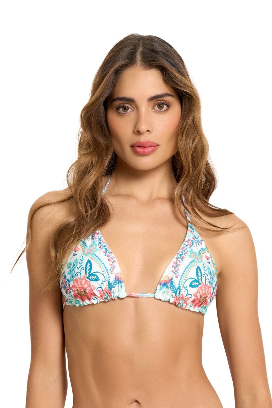 Badmode Cosita Linda Tie Side Bikini Broekje | Cosita Linda Spirit Of Love Luxe Triangel Bikini Top