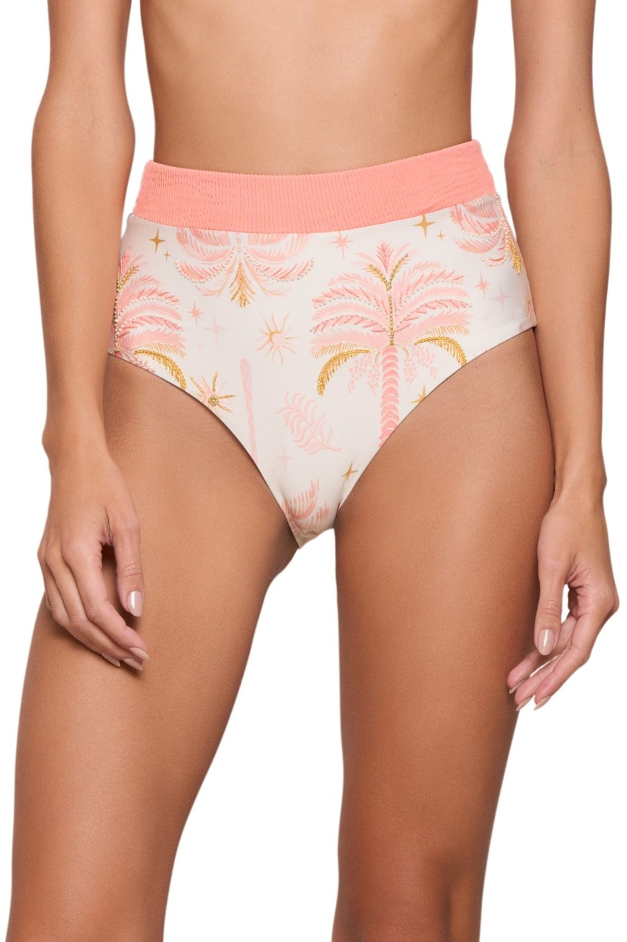 Badmode Cosita Linda Hoge Taille | Cosita Linda Sunset Intermedium High Waist Bikini Broekje