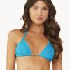 Badmode Pq Swim Triangel Bikini Tops | Pilyq Swim Turquoise Isla Triangel Bikini Top