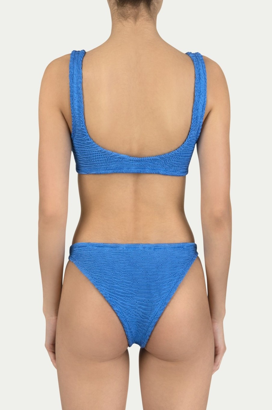 Badmode Paramidonna | Paramidonna Irina Geribbelde Bralette Bikini Azure