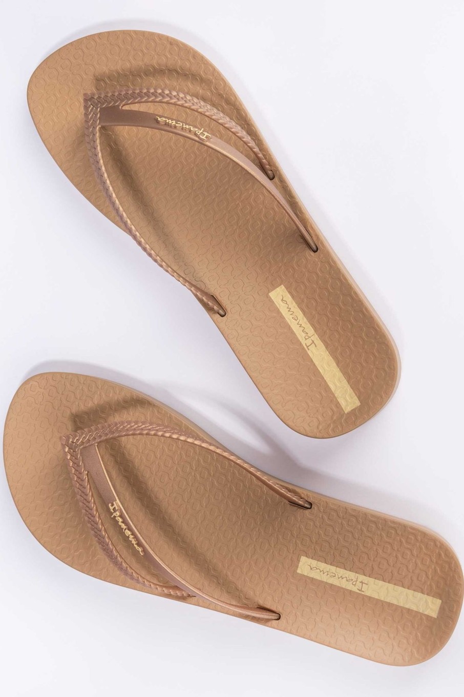 Kleding & Accessoires Ipanema Slippers | Ipanema Slippers Goud Met Hoge Zool