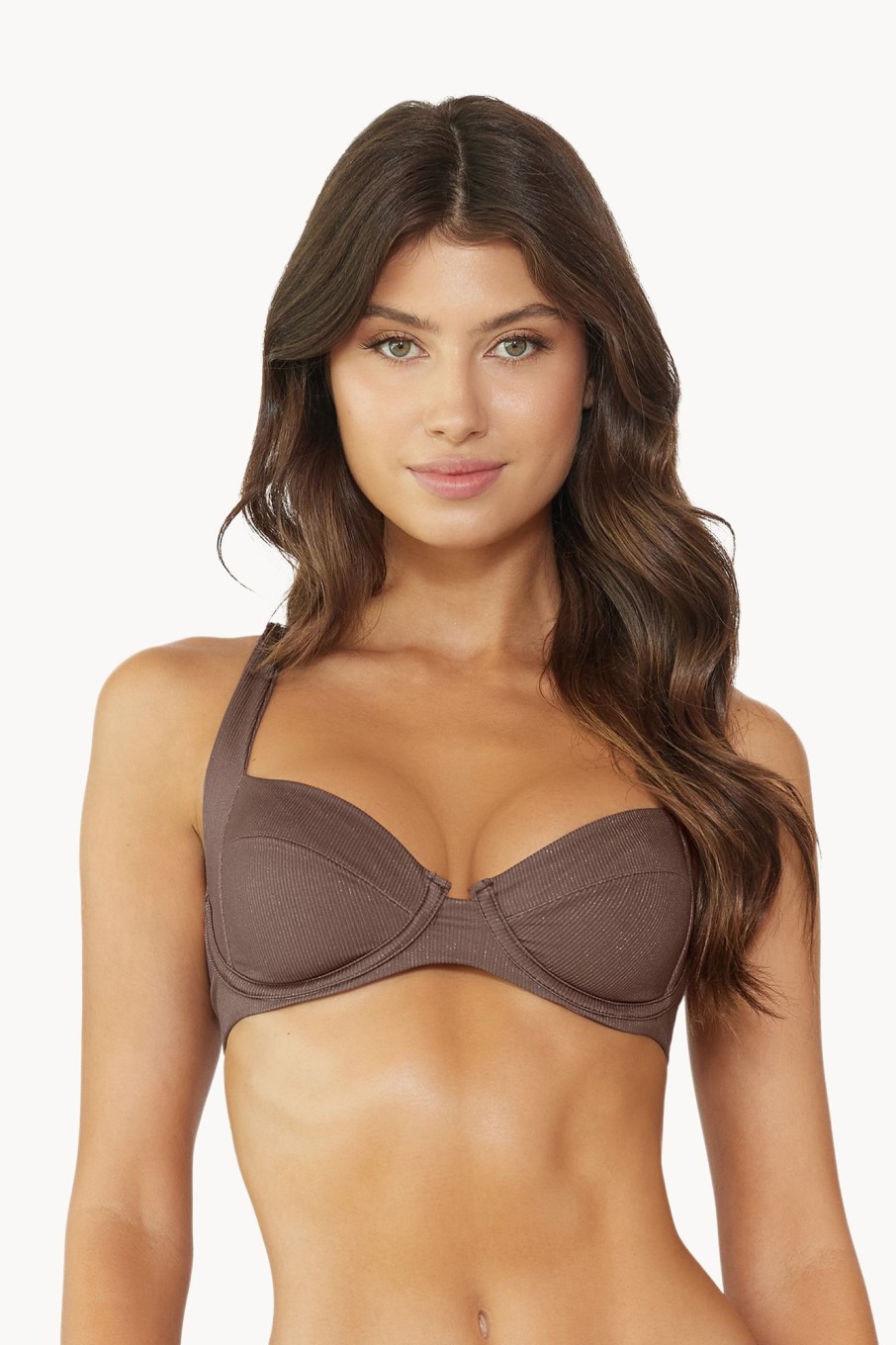 Badmode Pq Swim | Pilyq Swim Lucaya Beugel Bikini Top Bruin