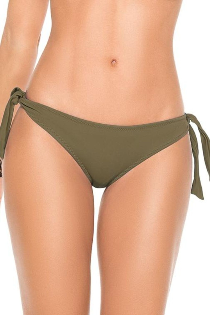 Badmode PHAX String Bikini Broekjes | Phax Khaki String Bikini Broekje