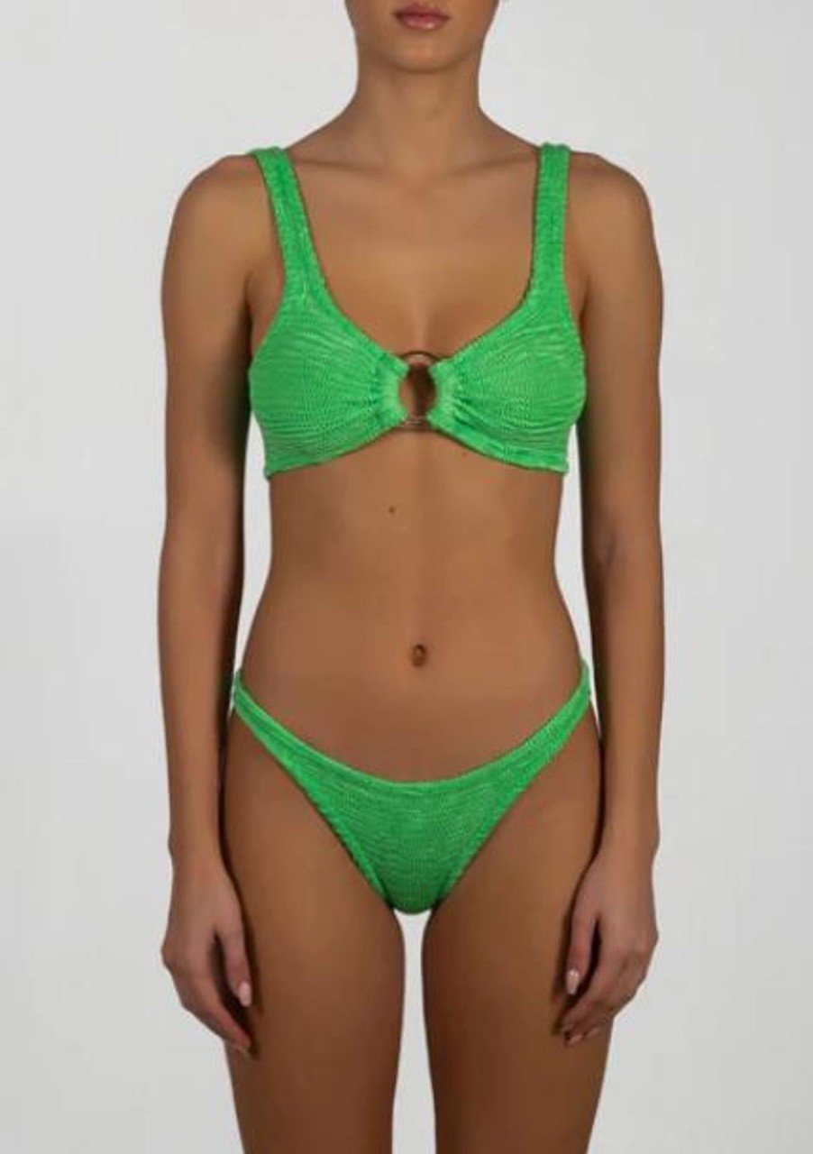 Badmode Paramidonna | Paramidonna Irinageribbelde Bralette Bikini Groen