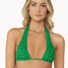 Badmode Pq Swim | Pilyq Swim Seaweed Halter Bikini Top Groen