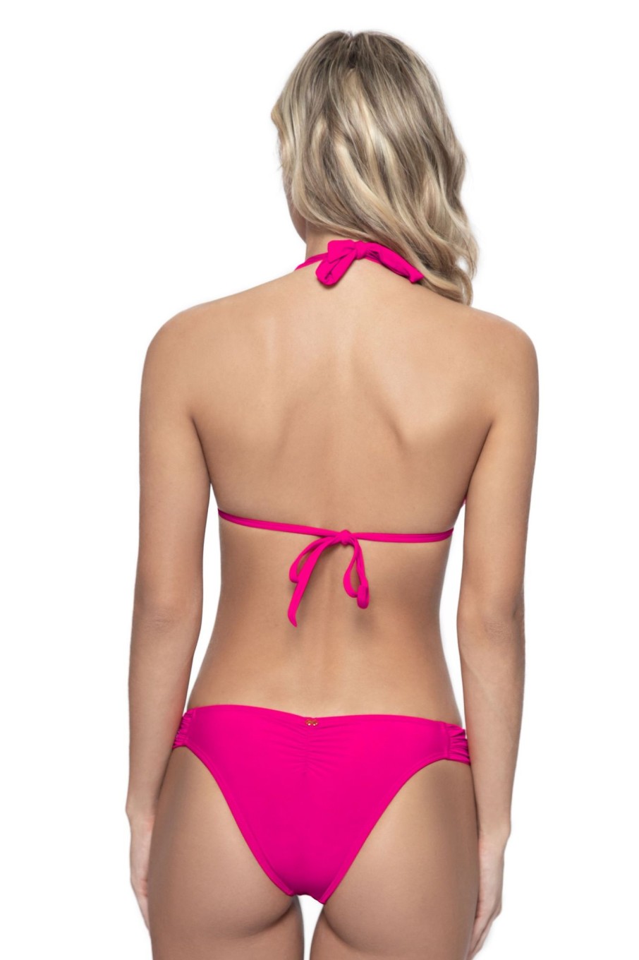 Badmode Pq Swim | Pilyq Swim Cosmo Kanten Halter Bikini Fucsia