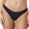 Badmode Pq Swim | Pilyq Swim Midnight Isla Scrunch Bikini Broekje Zwart