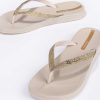 Kleding & Accessoires Ipanema Slippers | Ipanema Slippers Beige Met Glitter