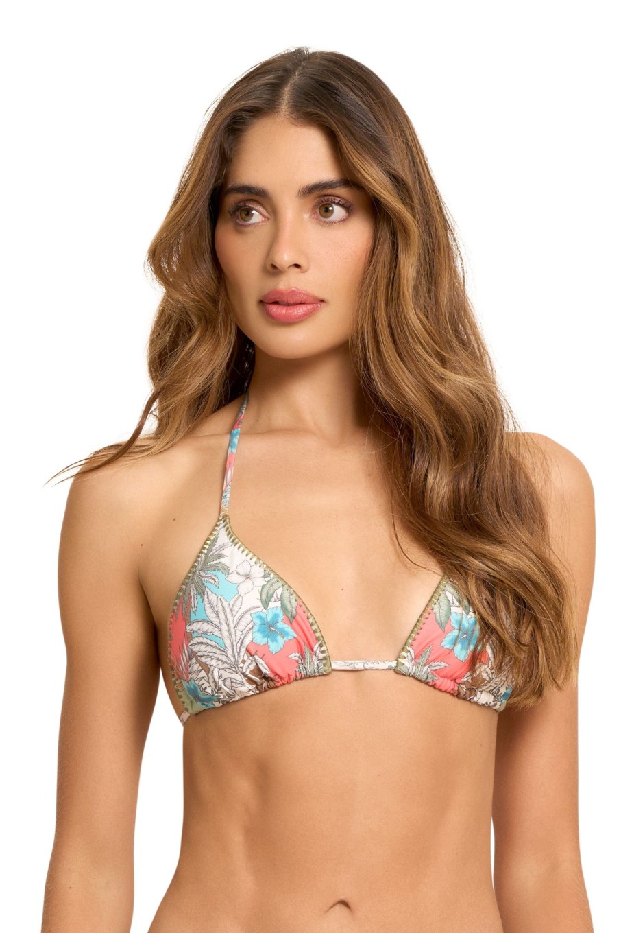 Badmode Cosita Linda Triangel Bikini Tops | Cosita Linda Botanical Magic Triangel Bikini Top