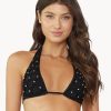 Badmode Pq Swim Halter Bikini Tops | Pilyq Swim Midnight Brynn Halter Bikini Top