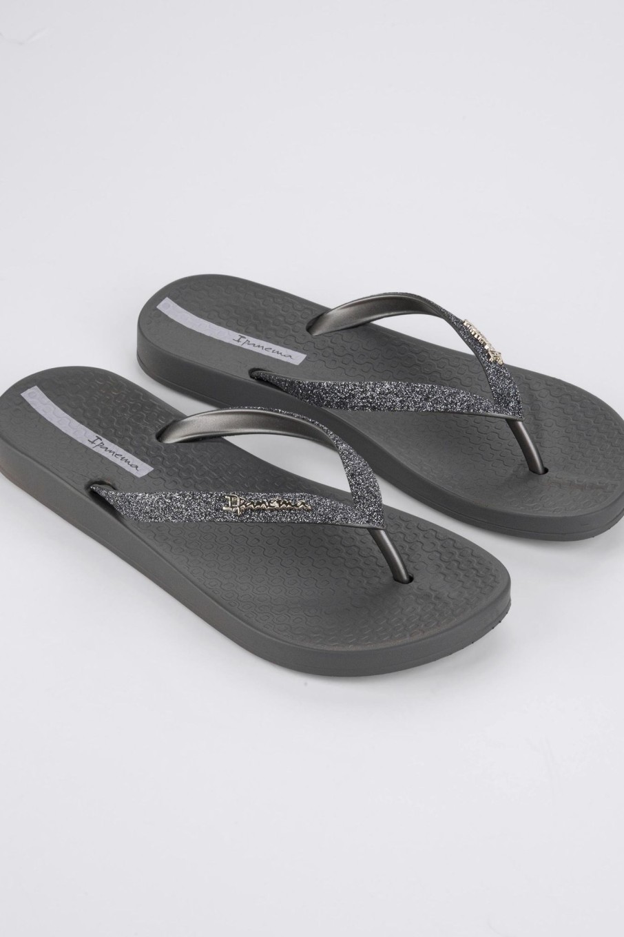 Kleding & Accessoires Ipanema Slippers | Ipanema Slippers Grijs Met Glitter